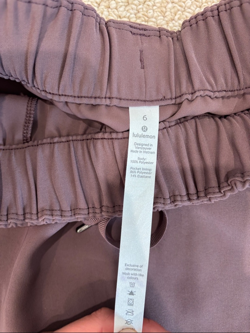 lululemon athletica Brown Drawstring Mini Skirt - Picture 2 of 3